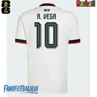 Mexic Alexis Vega #10 Tricou Fotbal Replică Mondial 2026 Barbati Deplasare